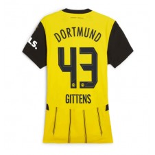 Borussia Dortmund Jamie Bynoe-Gittens #43 Hjemmedrakt Kvinner 2024-25 Kortermet